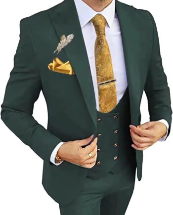 3 Piece Men's Suits Slim Fit Suits for Men Wedding Prom Tuxedo Suits Formal Business